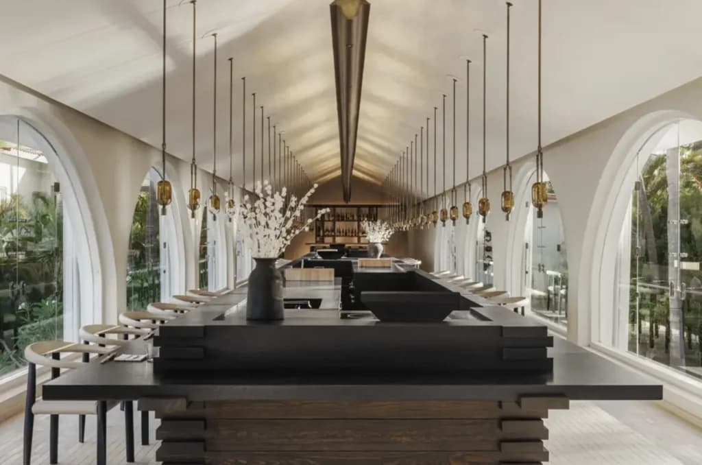 Fine dining at Hoshi restaurant in Los Cabos