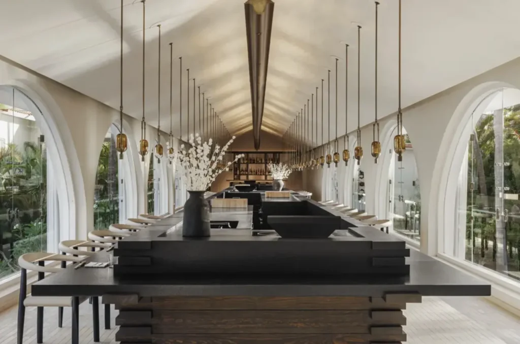 Fine dining at Hoshi restaurant in Los Cabos