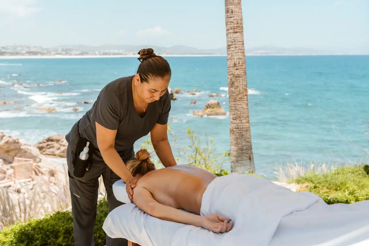 Spa and wellness setting in a Los Cabos villa